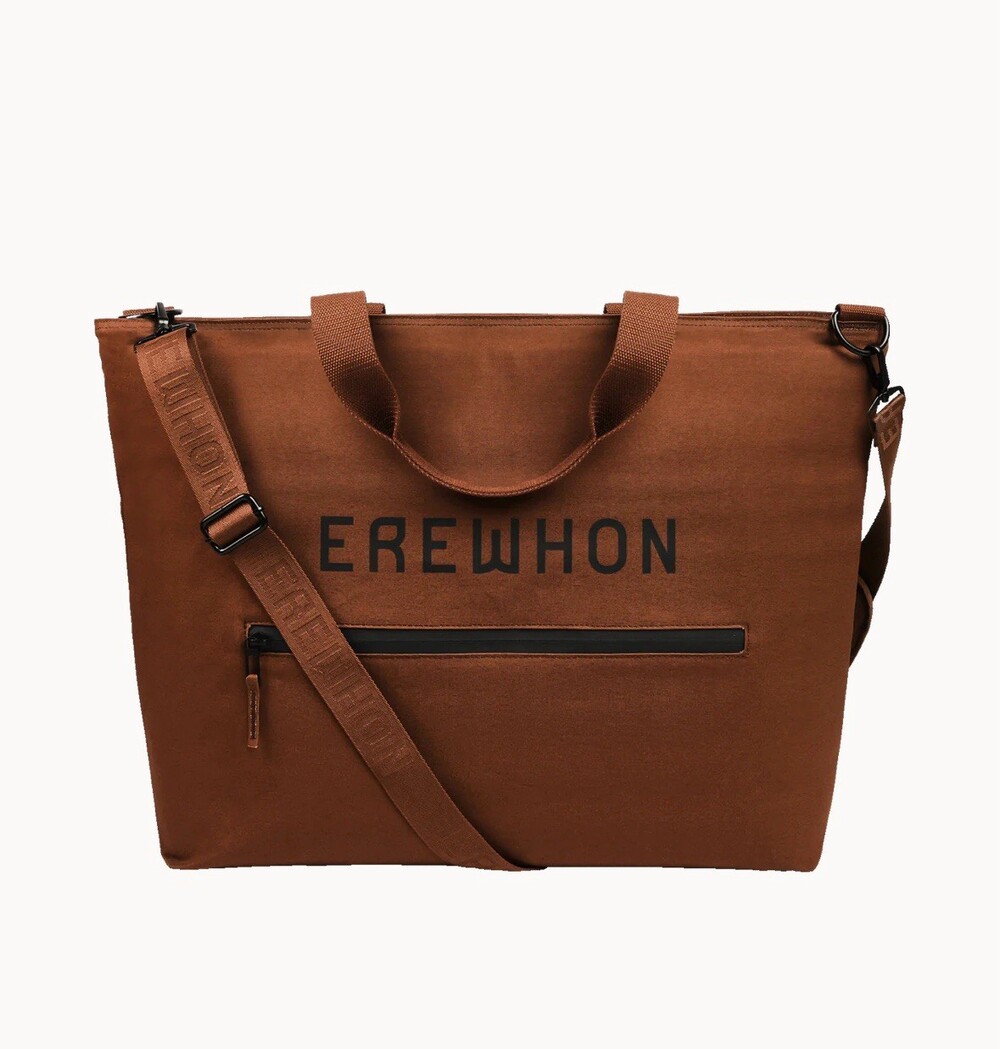 Authentic Erewhon Insulated Cooler Bag Brown Large Organic Cotton New